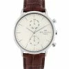 Men's Portobello Professional Multi Watch - Brown/Off-White/Silver