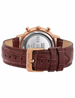 Men's Portobello Professional Multi Watch - Brown/Off-White/Rose Gold -clothing Shop wb041trg mens portobello professional watch brown off white rose gold back