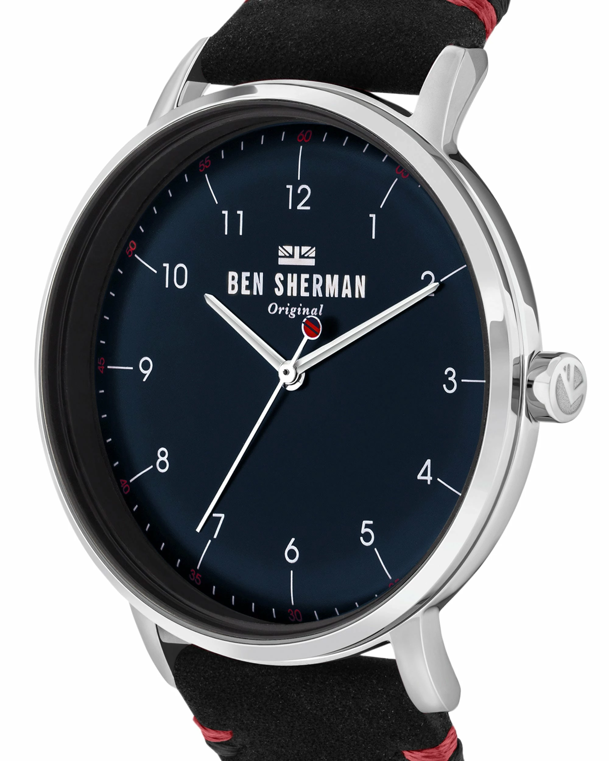 Men's Portobello City Watch - Black/Navy/Silver 2 Men's Portobello City Watch - Black/Navy/Silver - Image 2