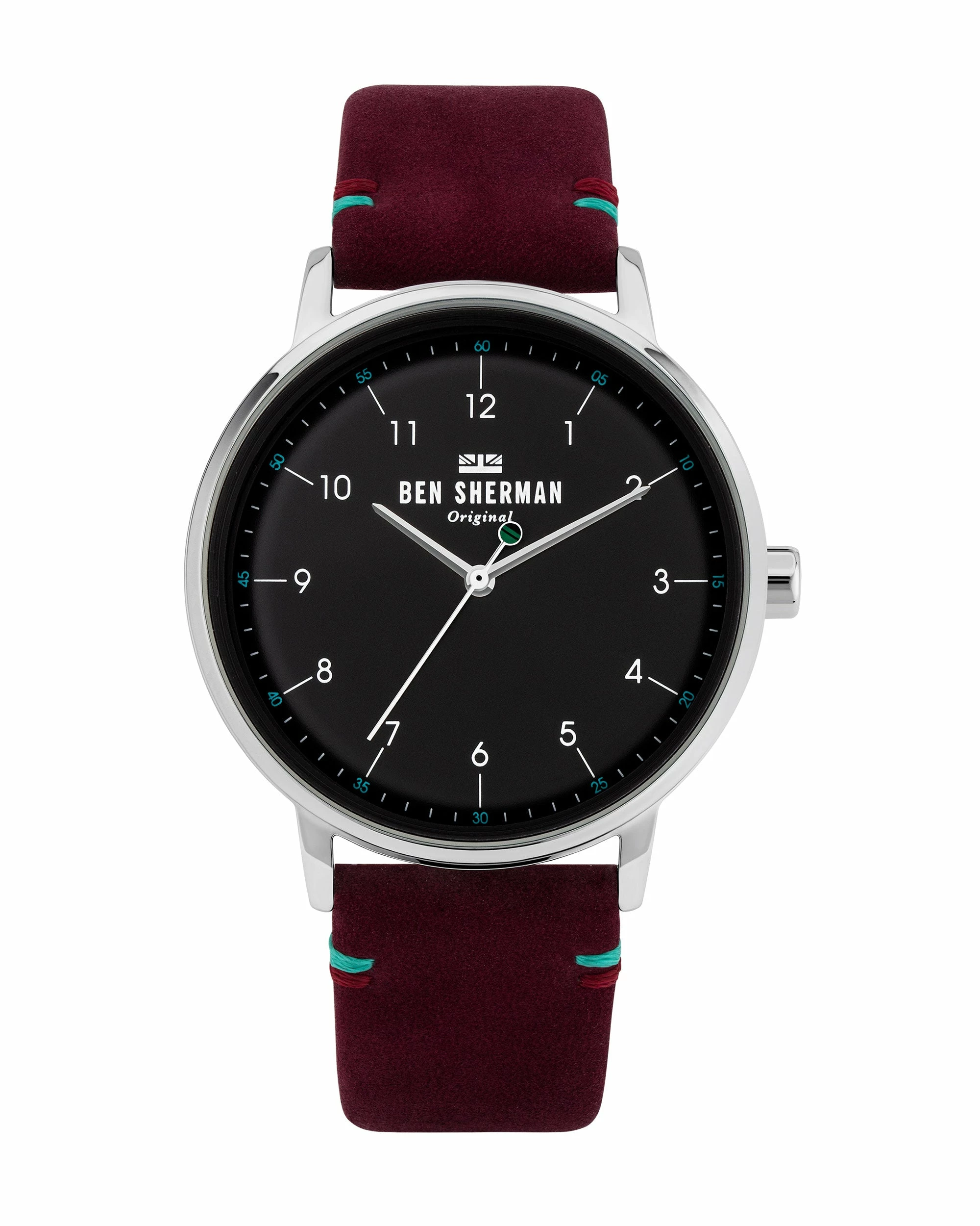 Men's Portobello City Watch - Mulberry/Black/Silver 1 Men's Portobello City Watch - Mulberry/Black/Silver
