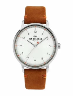 Men's Portobello City Watch - Tan/White/Silver