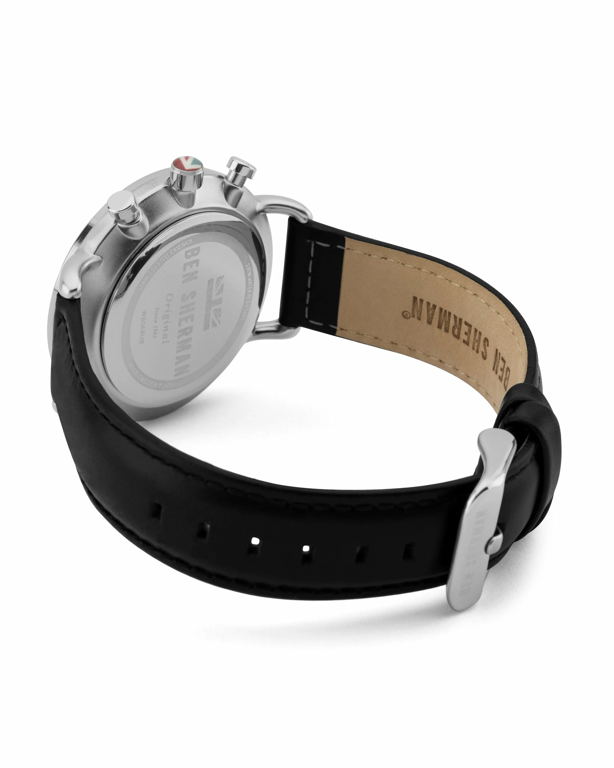 Men's Portobello Military Watch - Black/Matte Blue/Silver 3 Men's Portobello Military Watch - Black/Matte Blue/Silver - Image 3