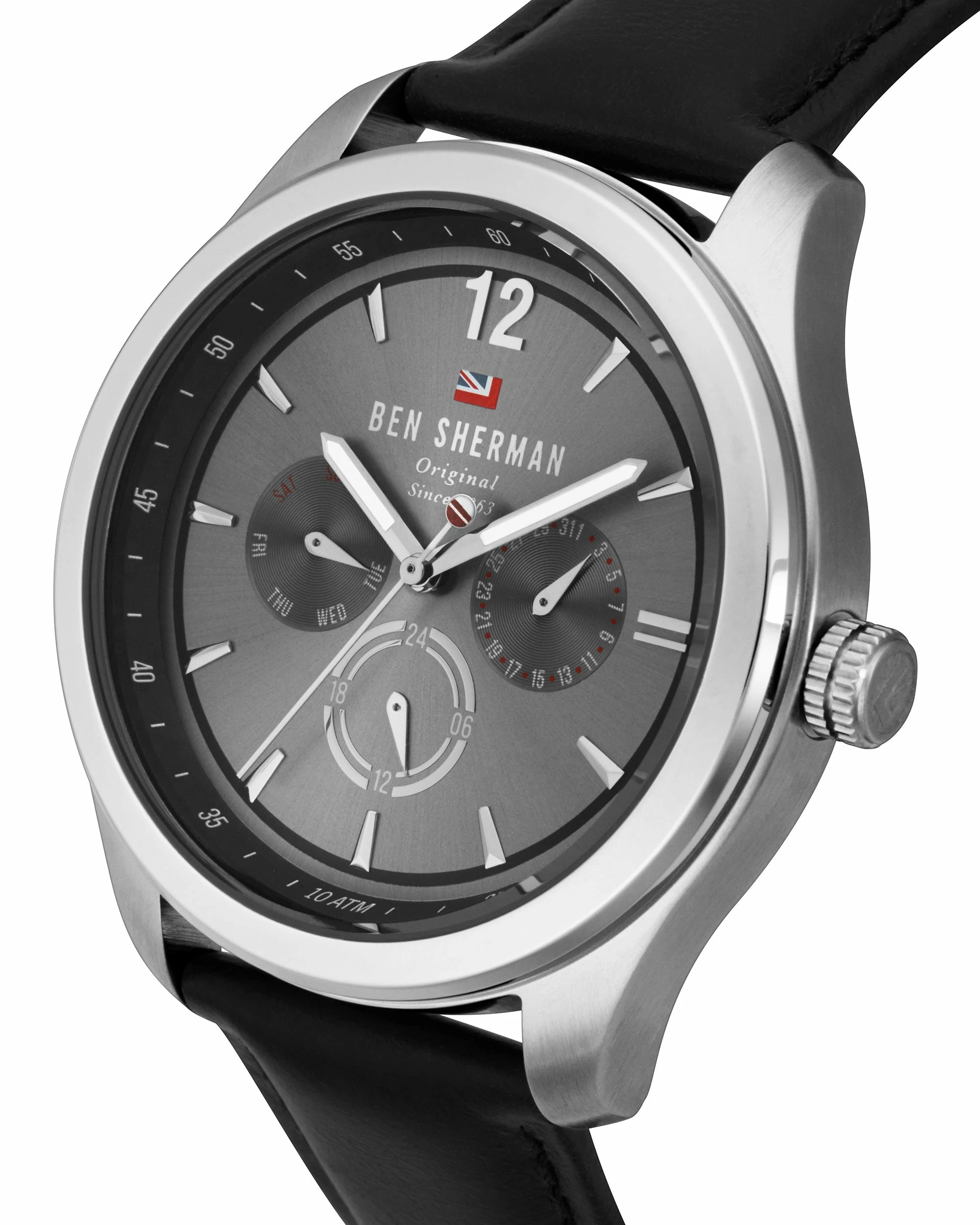 Men's Sugarman Multifunction Watch - Black/Grey/Silver 2 Men's Sugarman Multifunction Watch - Black/Grey/Silver - Image 2